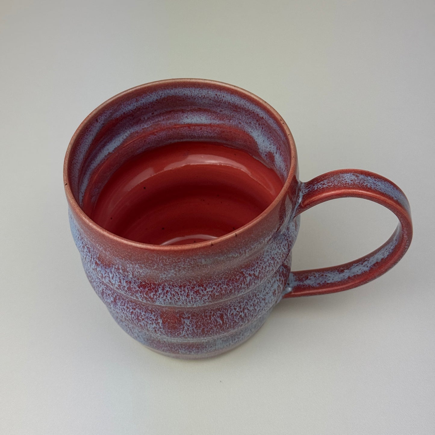 Pink and Blue Wavy Mug