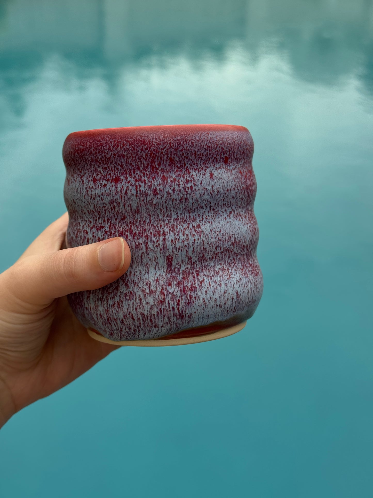 Pink & Blue Wavy Cup / Tumbler