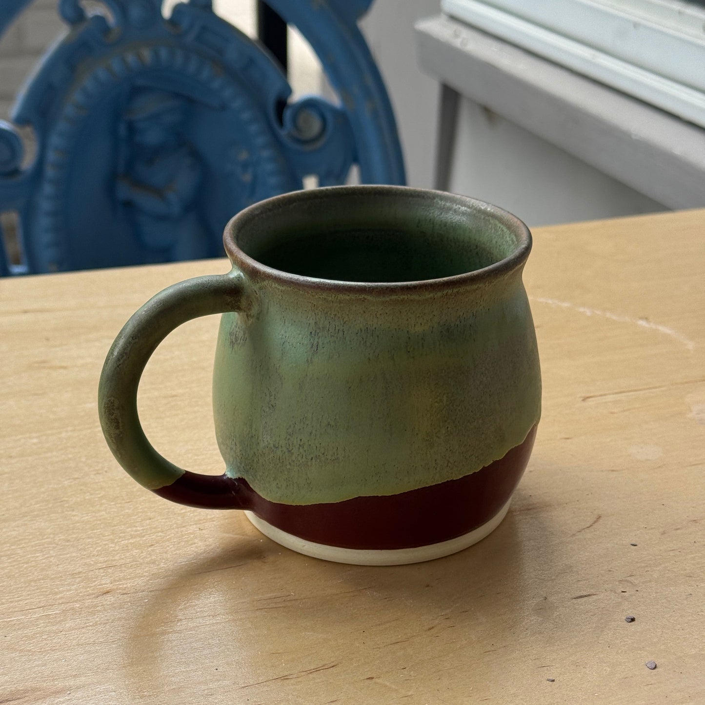 Moss covered Garnet mug