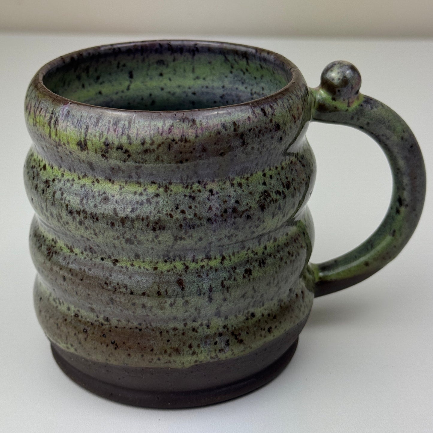 Green Wavy Mug