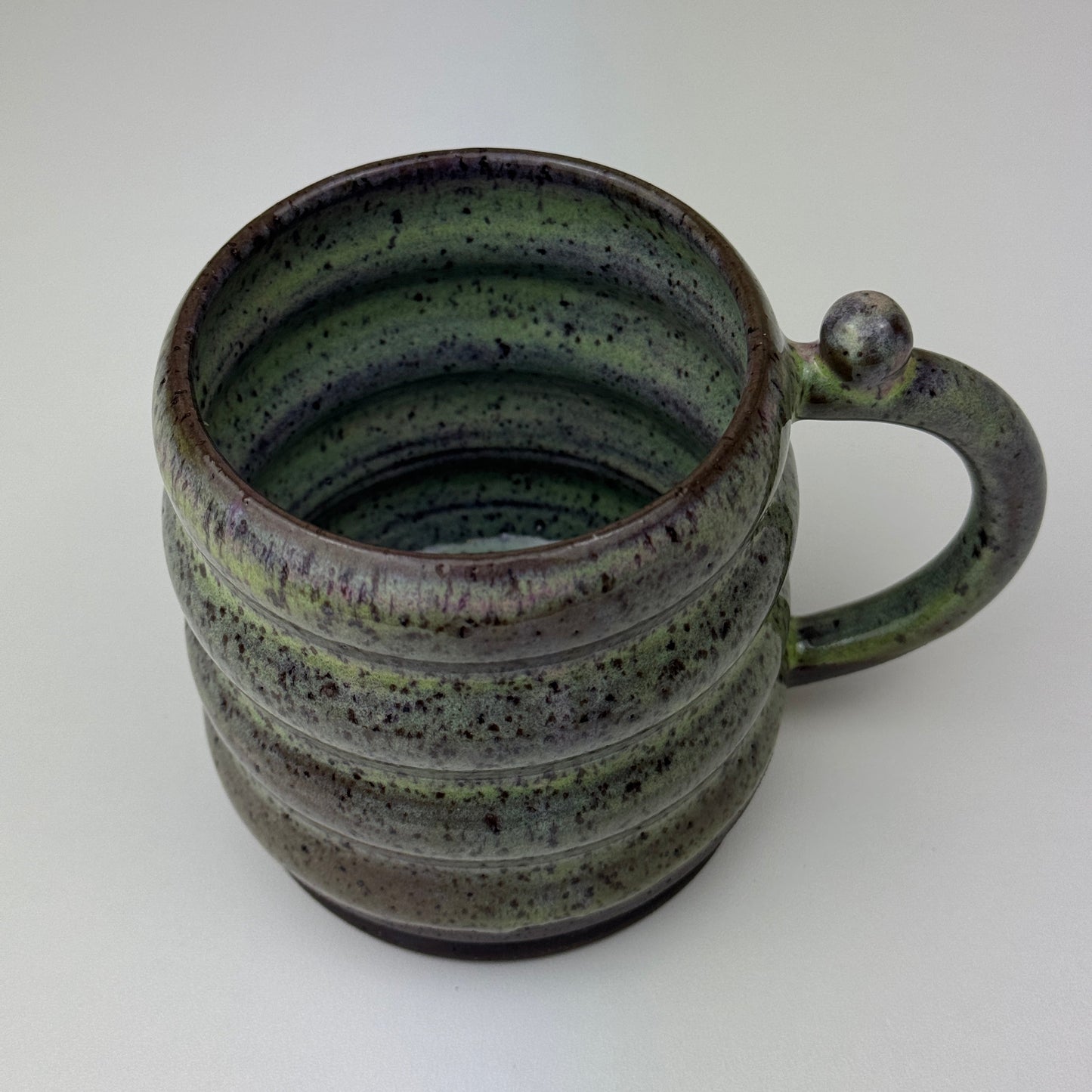 Green Wavy Mug