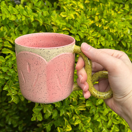 Speckled Pink Bloom Mug