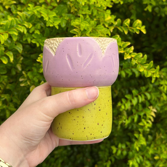 Speckled Purple Bloom To-Go Mug