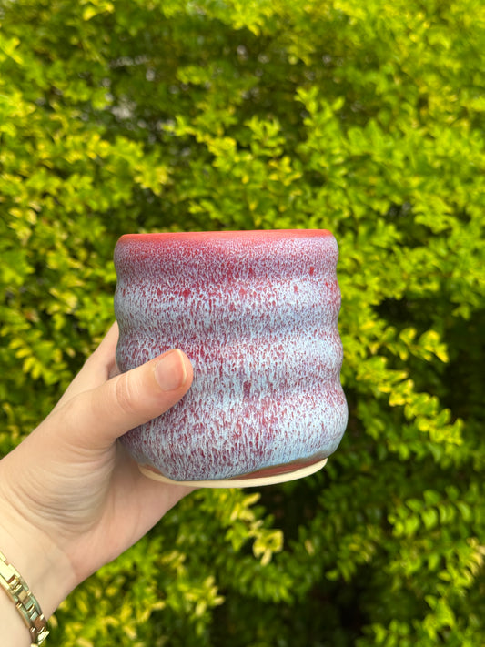 Pink & Blue Wavy Cup / Tumbler