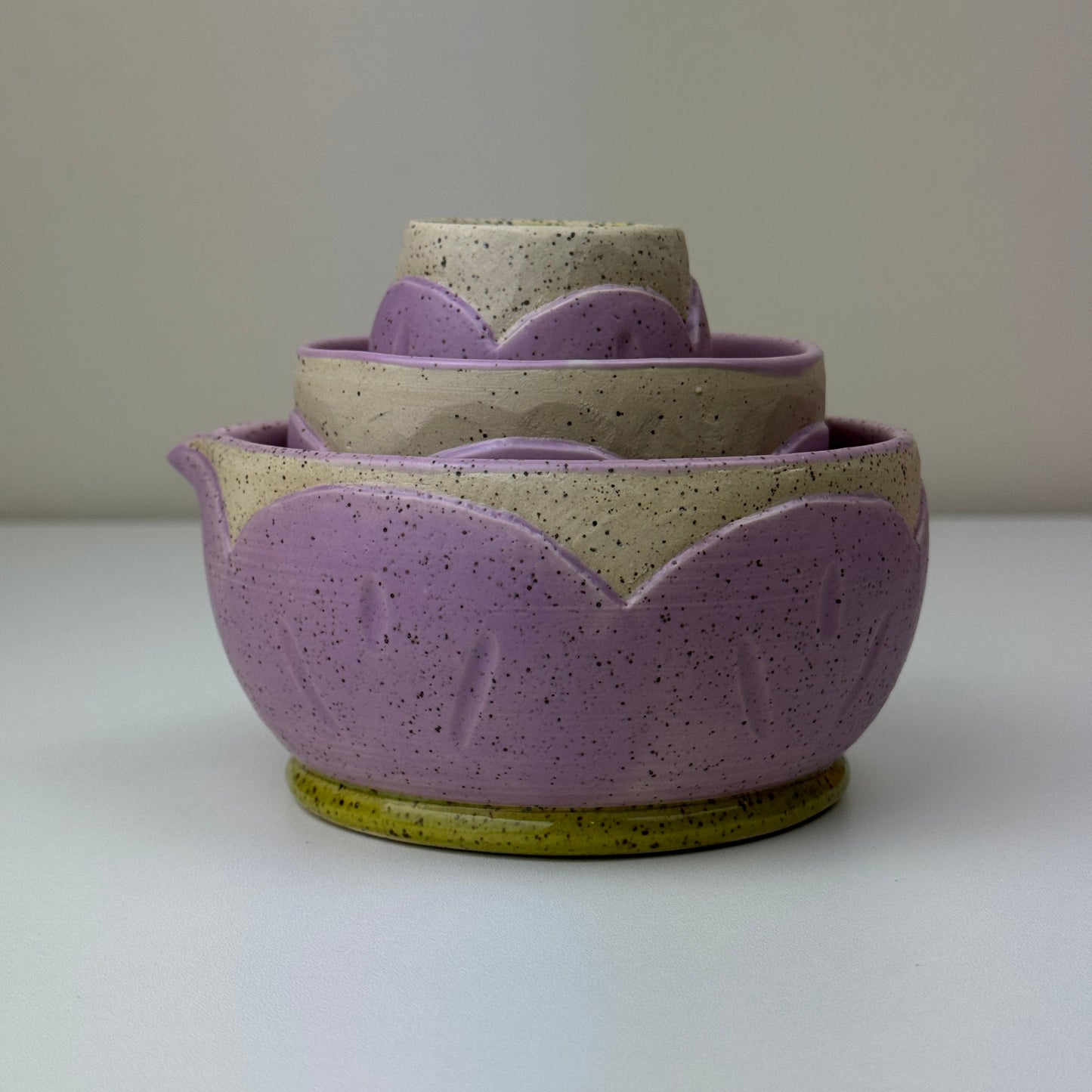 Speckled Purple Bloom Cup / Tumbler