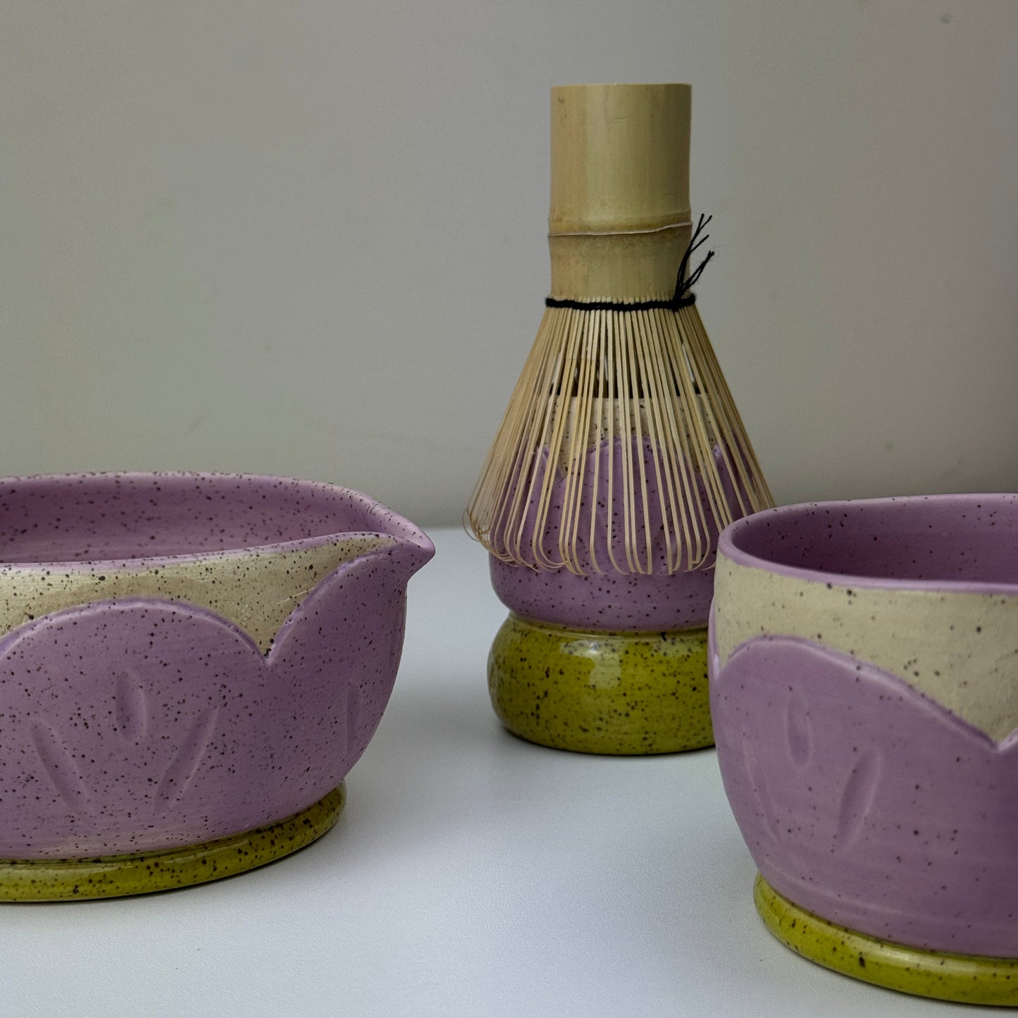 Speckled Purple Bloom Cup / Tumbler