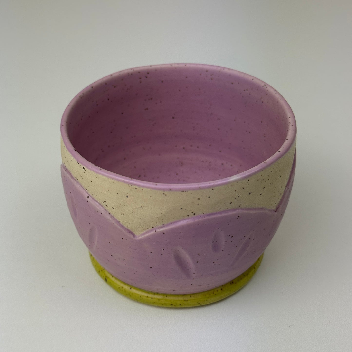 Speckled Purple Bloom Cup / Tumbler