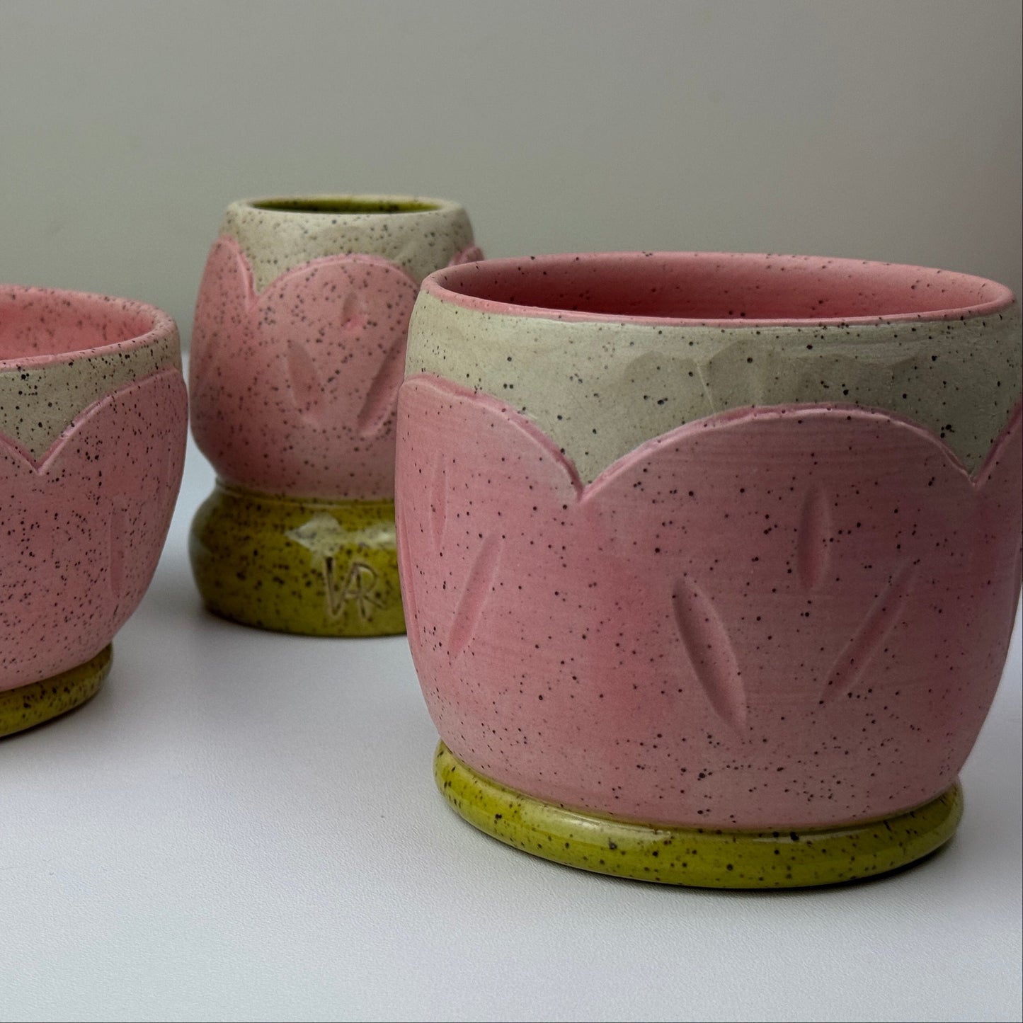 Speckled Pink Bloom Cup / Tumbler