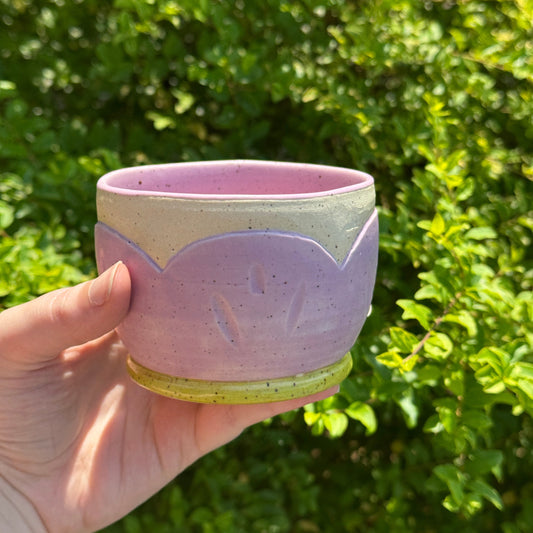 Speckled Purple Bloom Cup / Tumbler